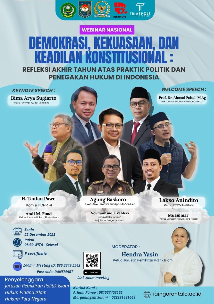 IAIN SMART Siapkan Webinar Demokrasi, Libatkan Akademisi Praktisi hingga Pejabat Negara