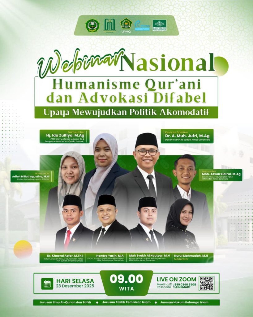 Webinar Nasional IAIN SMART Dorong Advokasi Difabel Berbasis Nilai Qurani